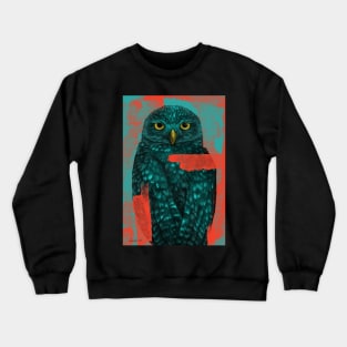 Owl Illustration Crewneck Sweatshirt